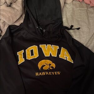 Iowa Hawkeyes Black and Gold Men's Hoodie